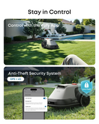 Robotic Lawn Mower for Gardens Up to 800m2, Wire-Free Vision Navigation, 3D Obstacle Avoidance