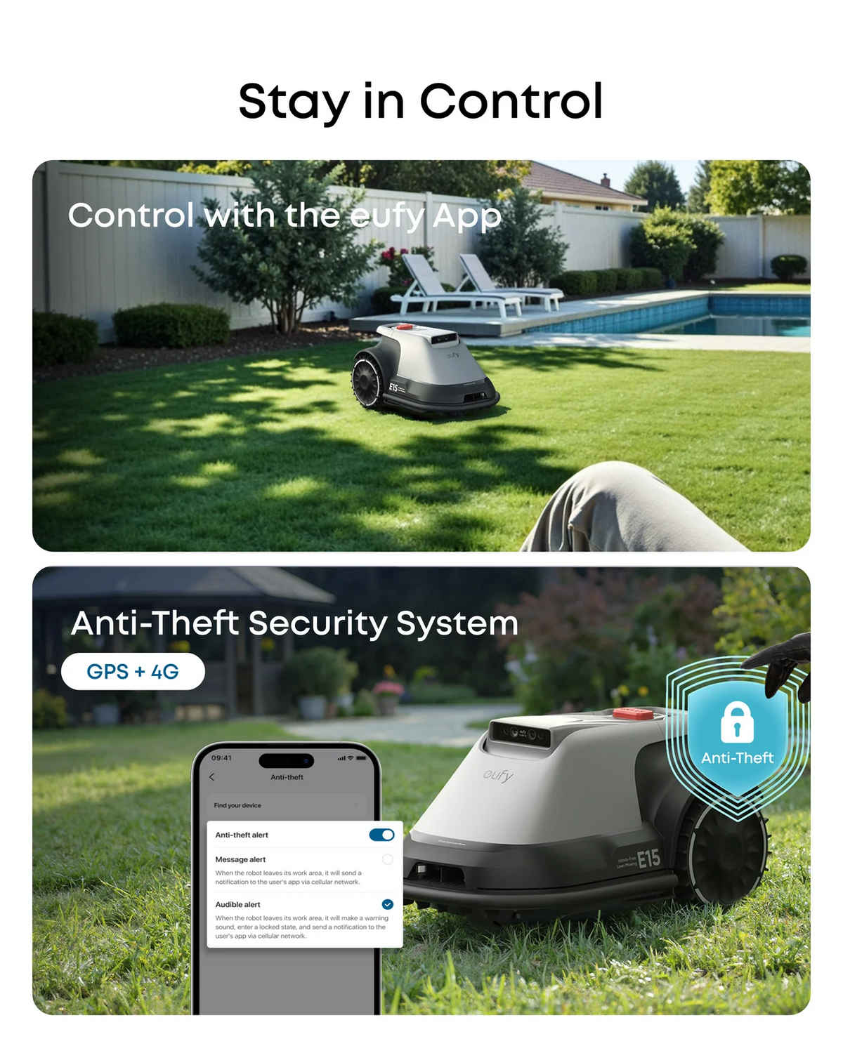 Robotic Lawn Mower for Gardens Up to 800m2, Wire-Free Vision Navigation, 3D Obstacle Avoidance
