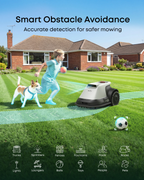 Robotic Lawn Mower for Gardens Up to 800m2, Wire-Free Vision Navigation, 3D Obstacle Avoidance