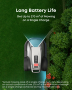 Robotic Lawn Mower for Gardens Up to 800m2, Wire-Free Vision Navigation, 3D Obstacle Avoidance
